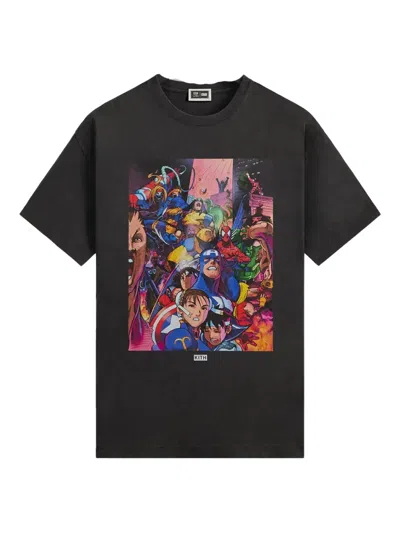 Kith Heroes Vs. Street Fighter Vintage "marvel Vs. Capcom" T-shirt In Black