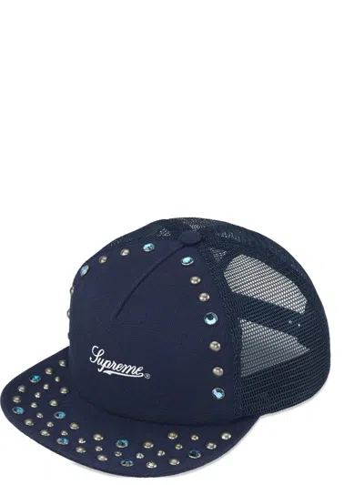 Supreme X B.b. Simon Studded Cap In Blue