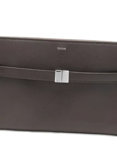 Totême Belted Cross Body Bag In Brown