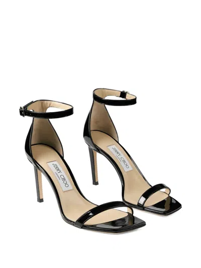 Jimmy Choo 85mm Alva Sandals In Black