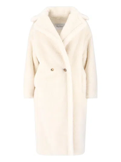 Max Mara Teddy Bear Coat In White