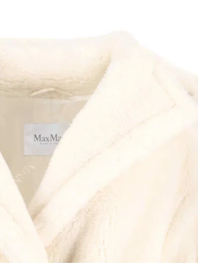 Max Mara Teddy Bear Coat In White