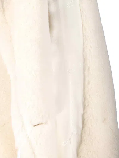 Max Mara Teddy Bear Coat In White