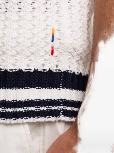 Orlebar Brown Swift Crocheted Organic Cotton Polo Shirt In Neutral