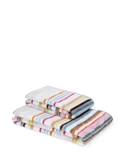 Missoni Striped-pattern Bath Towel (set Of Two) In Multi
