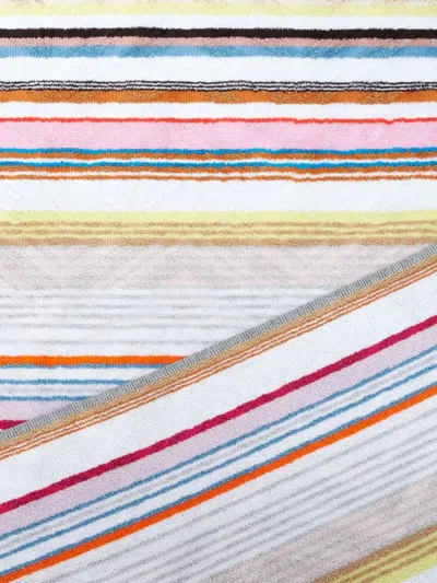 Missoni Striped-pattern Bath Towel (set Of Two) In Multi