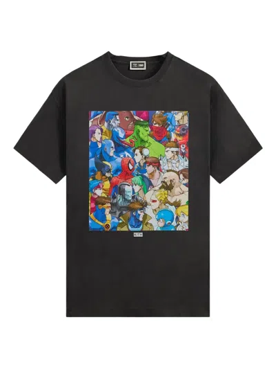 Kith X Marvel Vs. Capcom Clash Of Super Heroes T-shirt In Black