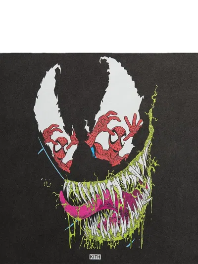 Kith X Marvel Venom T-shirt In Black