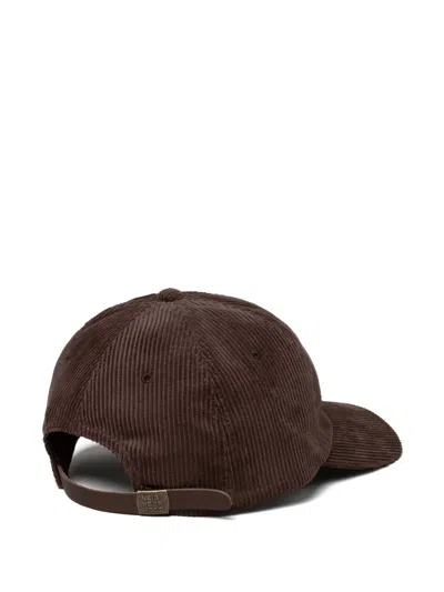 Neighborhood Corduroy Strap-back Baseball Hat In Brown