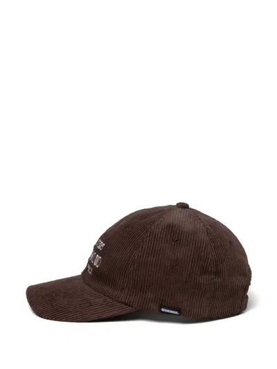 Neighborhood Corduroy Strap-back Baseball Hat In Brown