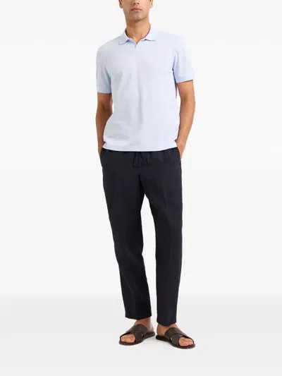 Orlebar Brown Bruno Slim-fit Organic Cotton-piqué Polo Shirt In Blue