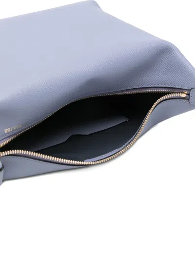 Valextra Mochi Zip Tote Bag In Blue