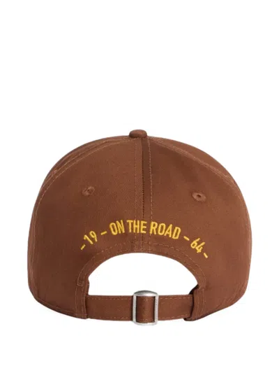 Dsquared2 Rebels Baseball Cap In Brown