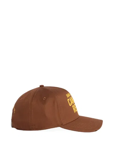 Dsquared2 Rebels Baseball Cap In Brown