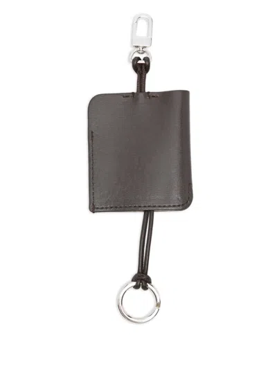 Totême Leather Keyring In Brown