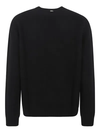 Herno Crewnecklong-sleevedsweater In Black