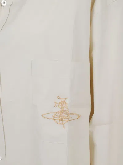Vivienne Westwood Logo-embroidered Shirt In Neutral