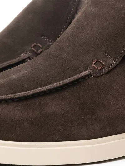 Poche Paris Fur Trim Boots In Brown