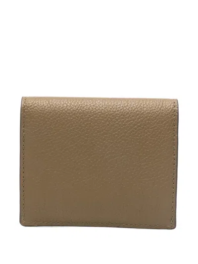 Totême T-lock Leather Cardholder In Brown