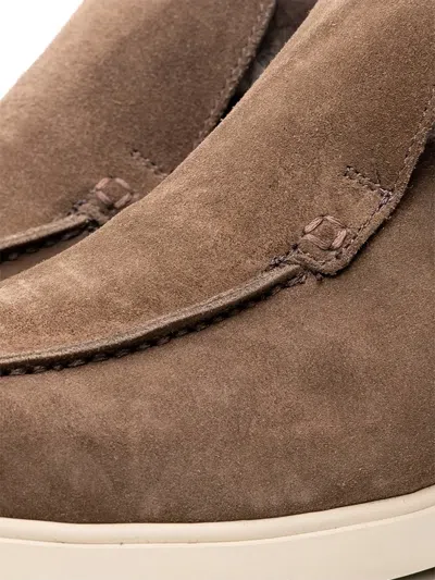 Poche Paris Fur Trim Boots In Brown