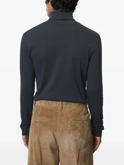 Marc O'polo Turtleneck Long-sleeves Sweater In Blue