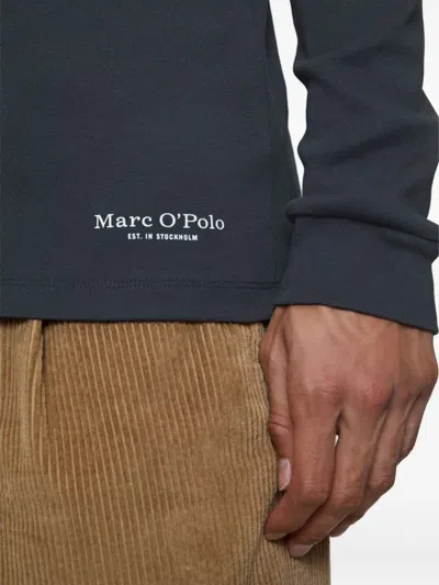Marc O'polo Turtleneck Long-sleeves Sweater In Blue