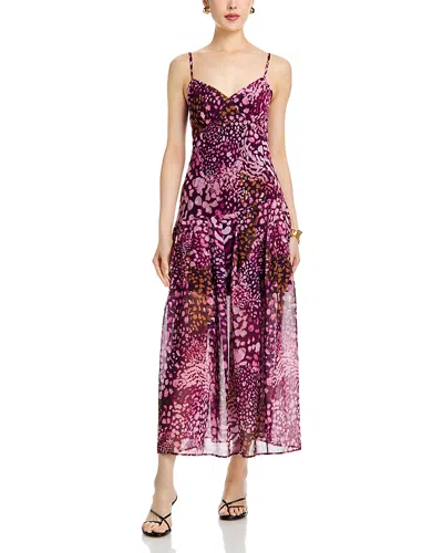 Aqua Printed Maxi Dress - Exclusive In Multi