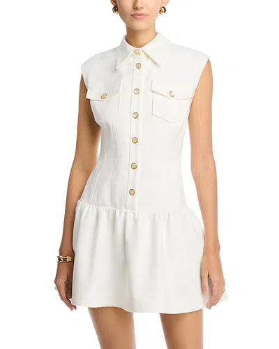 Ramy Brook Sofi Drop-waist Mini Dress In White