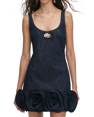 Self-portrait 3d Floral Hem Dress In Multi