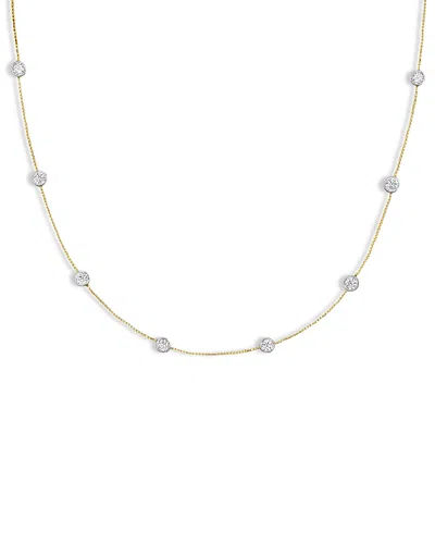 Shashi Emily Cubic Zirconia Station Necklace, 18 In Gold
