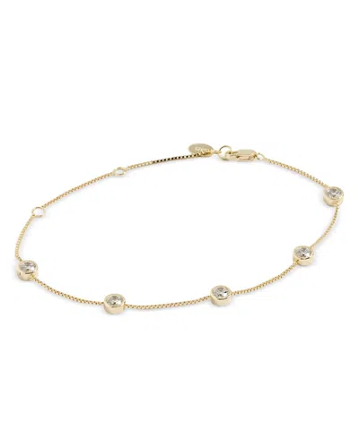 Shashi Emily Cubic Zirconia Station Bracelet In Gold
