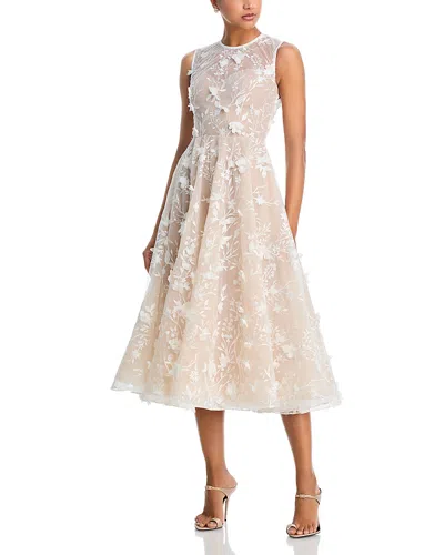 Bronx And Banco Saba Midi Dress In Neutral