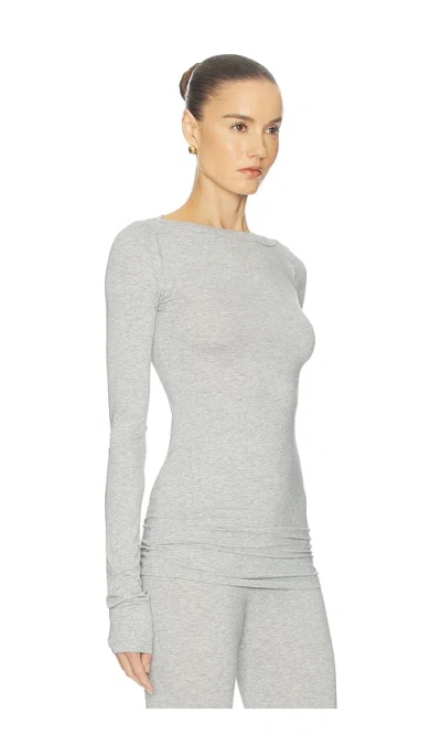 Helsa The Extra Slim Jersey Shirt In Gray