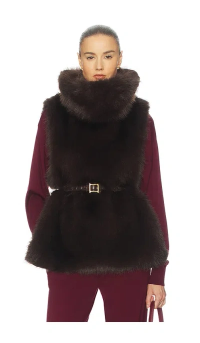 Helsa Faux Fox Gilet