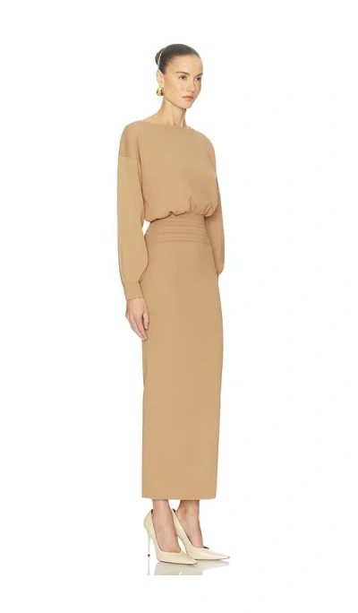 Helsa Hildie Maxi Dress In Brown