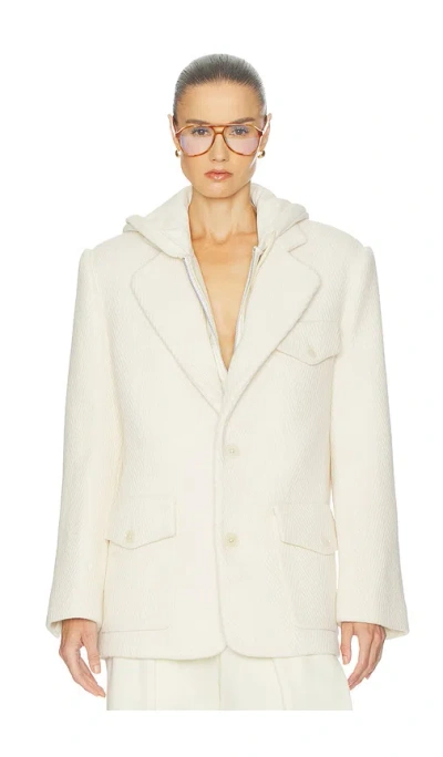 Helsa The Very Oversized Blazer In White