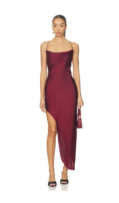 Nbd Salome Dress In Burgundy