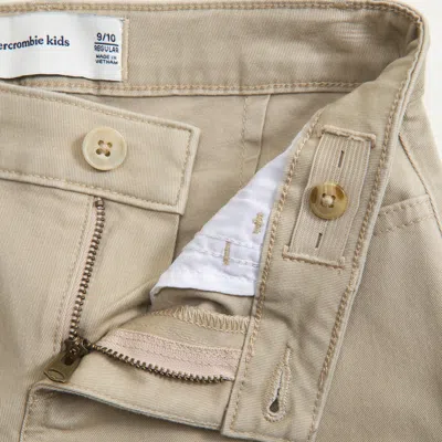 Abercrombie & Fitch Low Rise Bootcut Uniform Pants In White