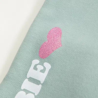 Abercrombie & Fitch Logo Wide Leg Sweatpants In Green