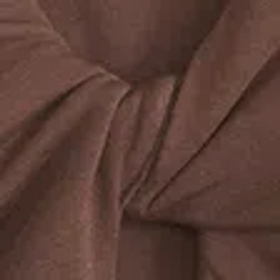 Abercrombie & Fitch Bra-free Long-sleeve Twist Cutout Top In Brown