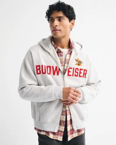 Abercrombie & Fitch Budweiser Full-zip Hoodie In Multi