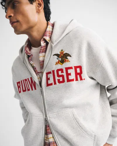 Abercrombie & Fitch Budweiser Full-zip Hoodie In Multi