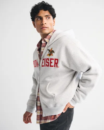 Abercrombie & Fitch Budweiser Full-zip Hoodie In Multi