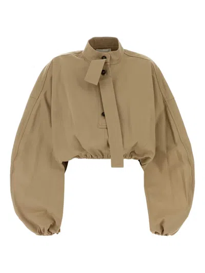 Zimmermann Rebellion Balloon-sleeve Knitwear In Neutral