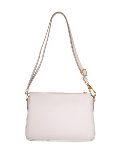 Gianni Chiarini Textured Shoulder Bag In Neutral