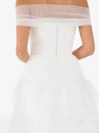 Jenny Packham Angel Falls Tiered Maxi Dress In White
