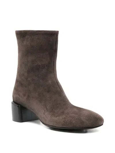 Officine Creative 70mm Suede Ankle Boots In Brown