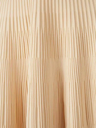 Simkhai Pleated Collared Dress In Neutral