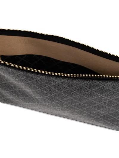 By Malene Birger Monogram-pattern Zip Laptop Bag In Black