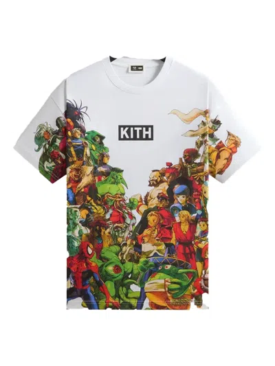 Kith Printed Heroes T-shirt In White